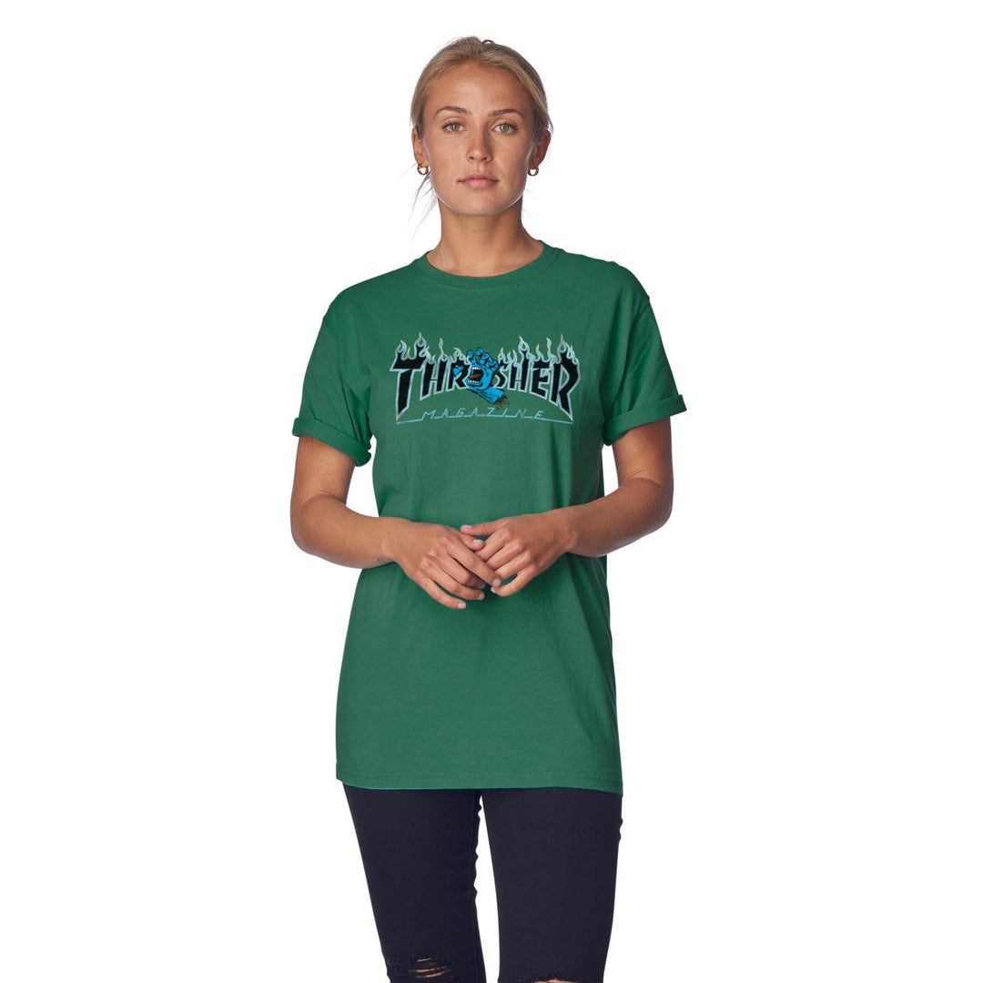 Santa Cruz x Thrasher Screaming Flame Logo S/S Boyfriend T-Shirt - One Revolver Surfboards