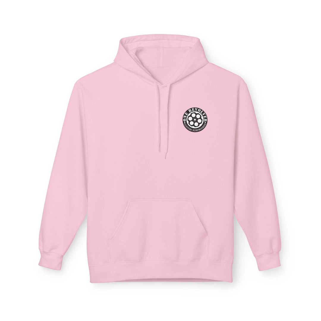 Smile Hoodie by One Revolver Surfboards – Unisex Midweight Fleece for Surf & Street - One Revolver Surfboards