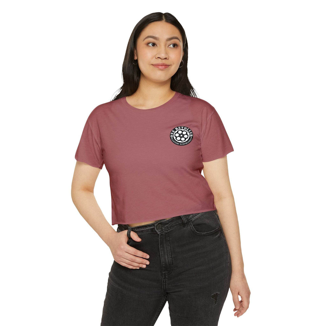 Tropical Dream Crop Tee – Women’s Surf-Inspired Crop Top - One Revolver Surfboards