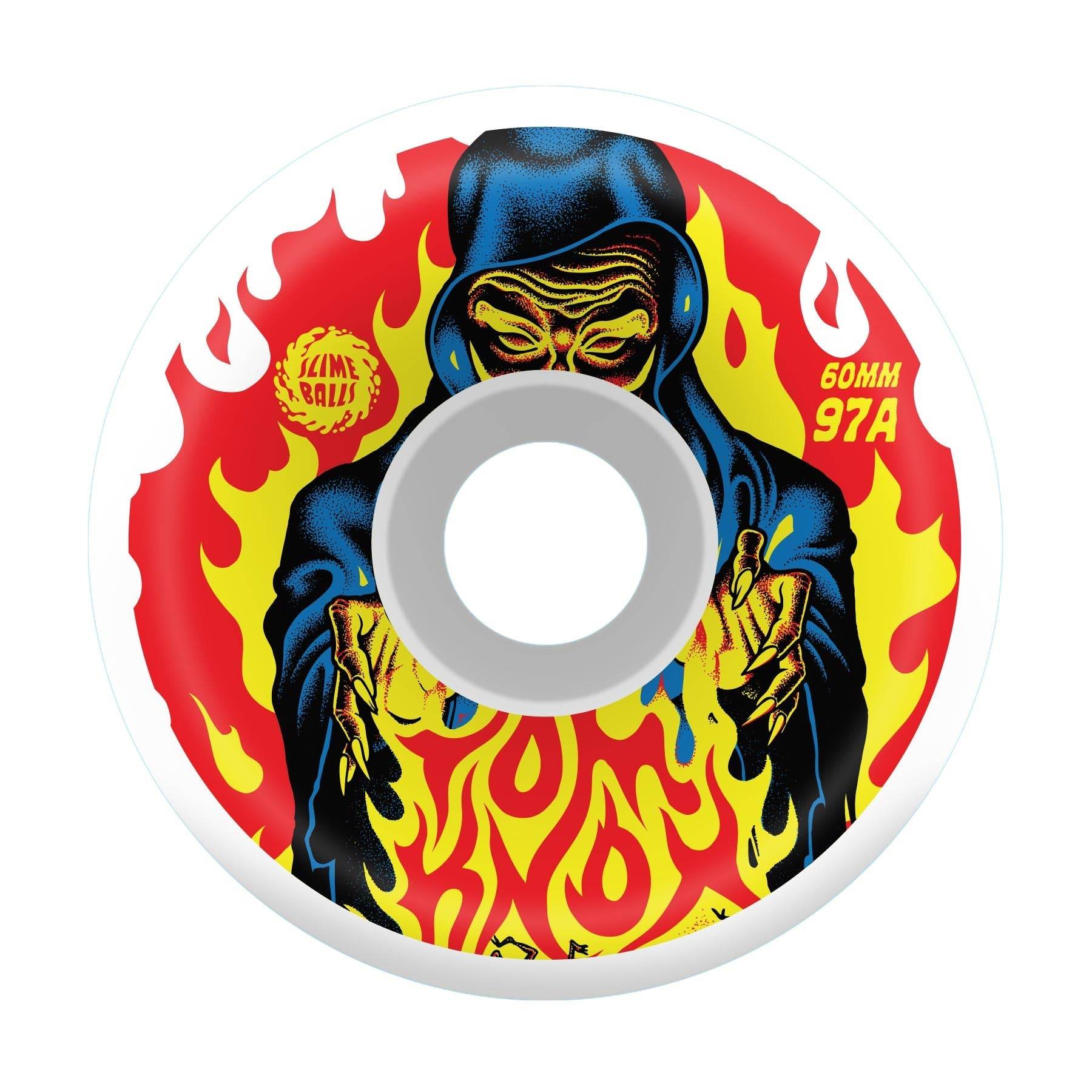 SLIME BALLS TOM KNOX FIREPIT 60MM 97A SKATEBOARD WHEELS - One Revolver Surfboards