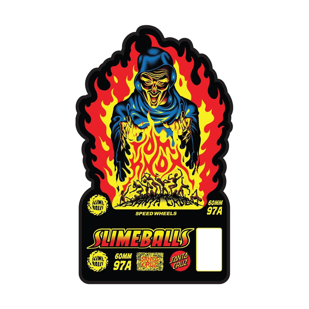 SLIME BALLS TOM KNOX FIREPIT 60MM 97A SKATEBOARD WHEELS - One Revolver Surfboards