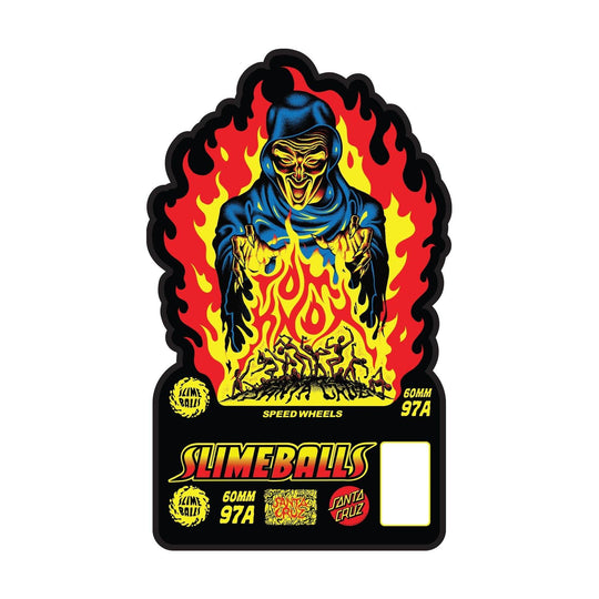 SLIME BALLS TOM KNOX FIREPIT 60MM 97A SKATEBOARD WHEELS - One Revolver Surfboards