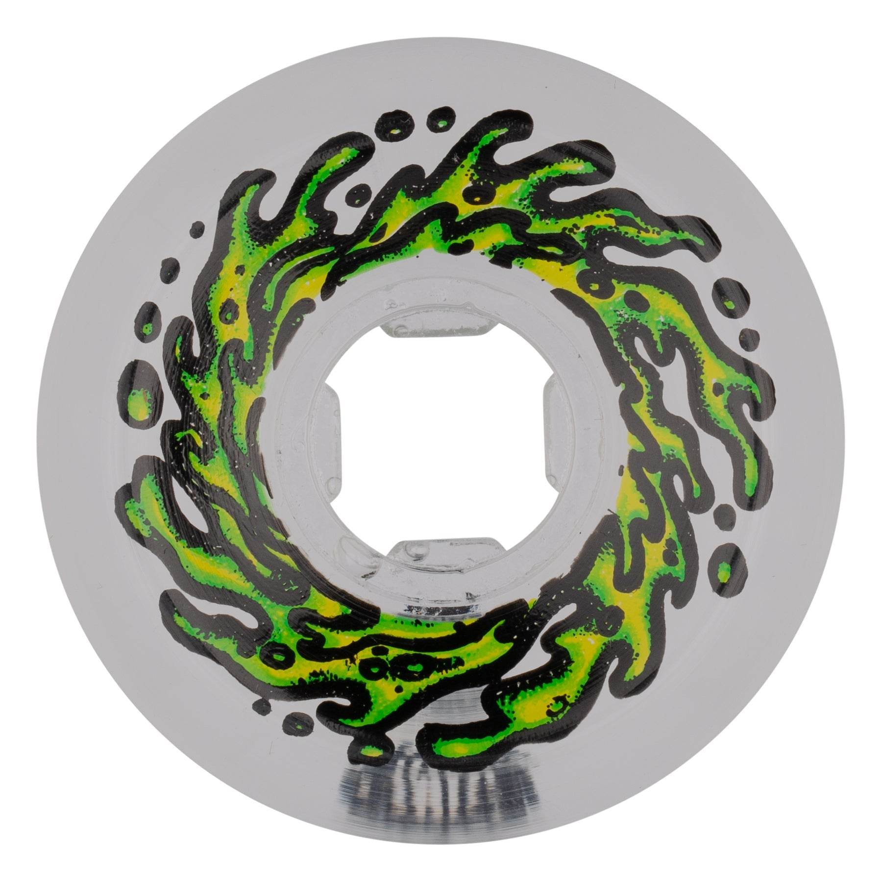 Slime Balls 53mm Mirror Vomits Clear 99a Skateboard Wheels - One Revolver Surfboards