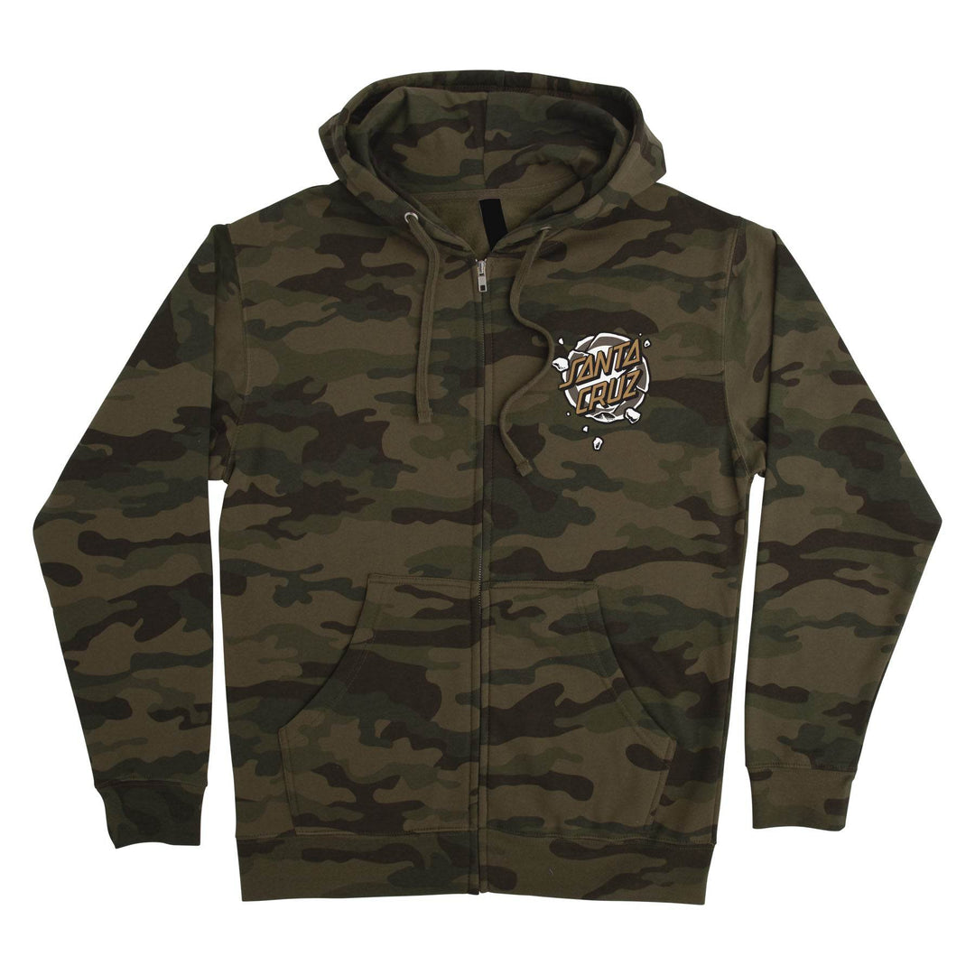 SANTA CRUZ ROSKOPP DESTRUCT DOT ZIP-UP SWEATSHIRT - One Revolver Surfboards