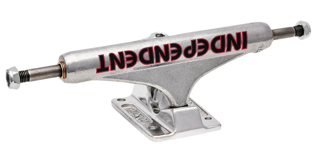 Independent Bauhaus Polished Silver Mid Skateboard Trucks - One Revolver Surfboards