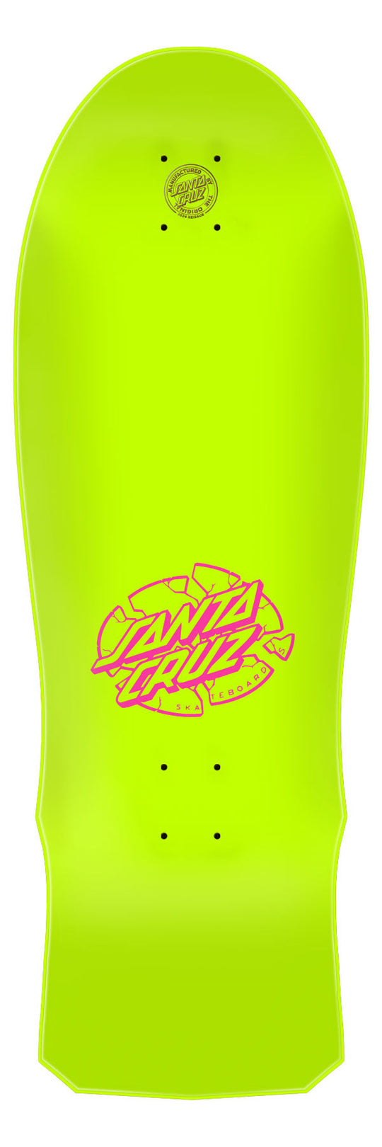 SANTA CRUZ CLAUS GRABKE EXPLODING CLOCK YELLOW 10.04" SKATEBOARD DECK - One Revolver Surfboards