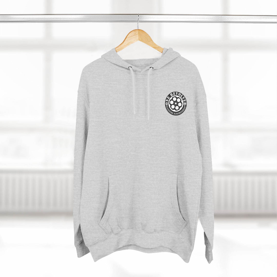 80's Surf Style Hoodie – One Revolver Fleece Pullover - One Revolver Surfboards