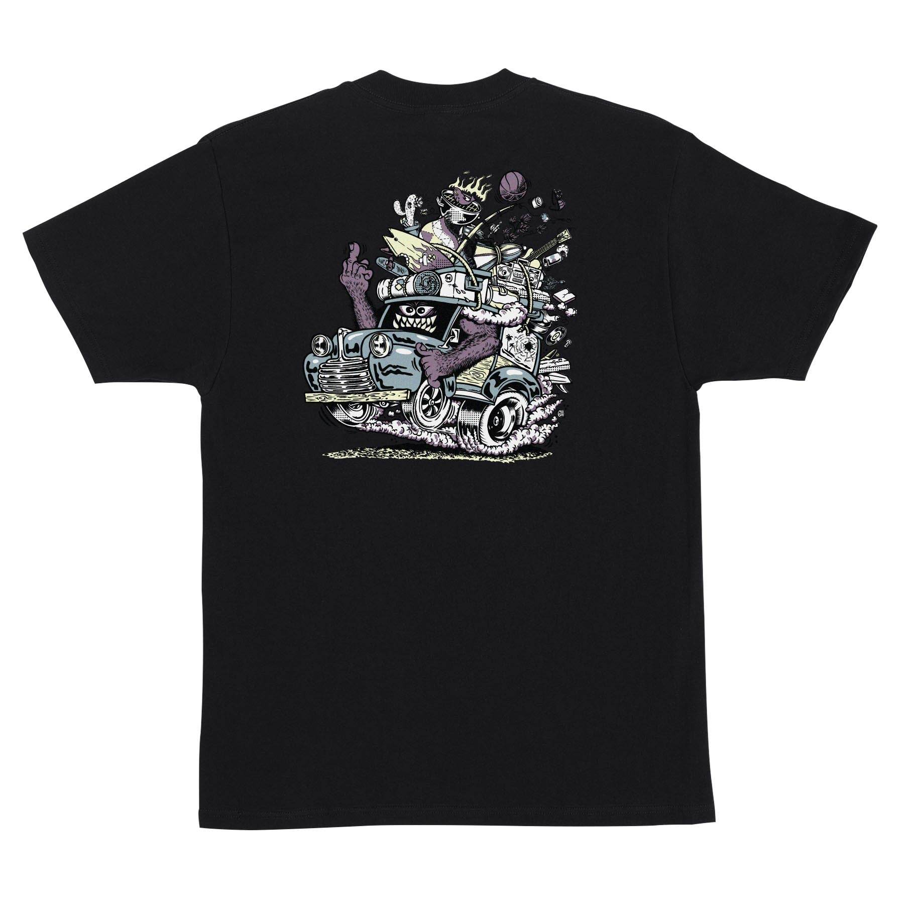 Santa Cruz Johnson Beast Wagon Stripes T-Shirt - One Revolver Surfboards