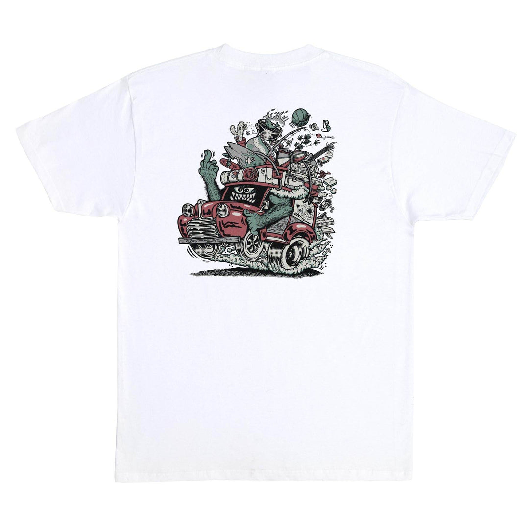 Santa Cruz Johnson Beast Wagon Stripes T-Shirt - One Revolver Surfboards