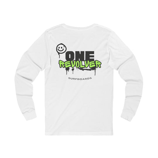 One Revolver Surfboards Graffiti Smile Long Sleeve Tee – Unisex Fit