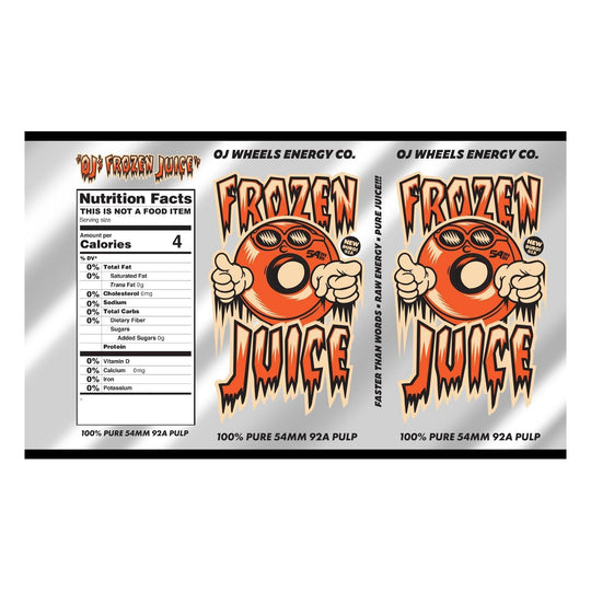 Oj Frozen Energy Keyframe Orange 54mm 92a Skateboard Wheels - One Revolver Surfboards