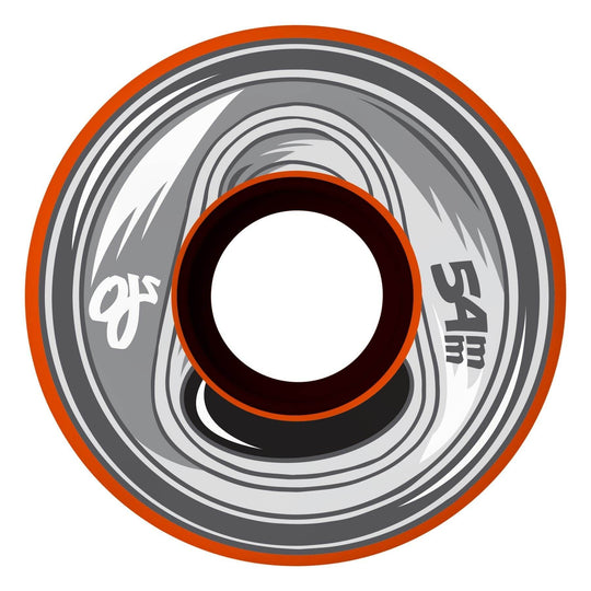 Oj Frozen Energy Keyframe Orange 54mm 92a Skateboard Wheels - One Revolver Surfboards