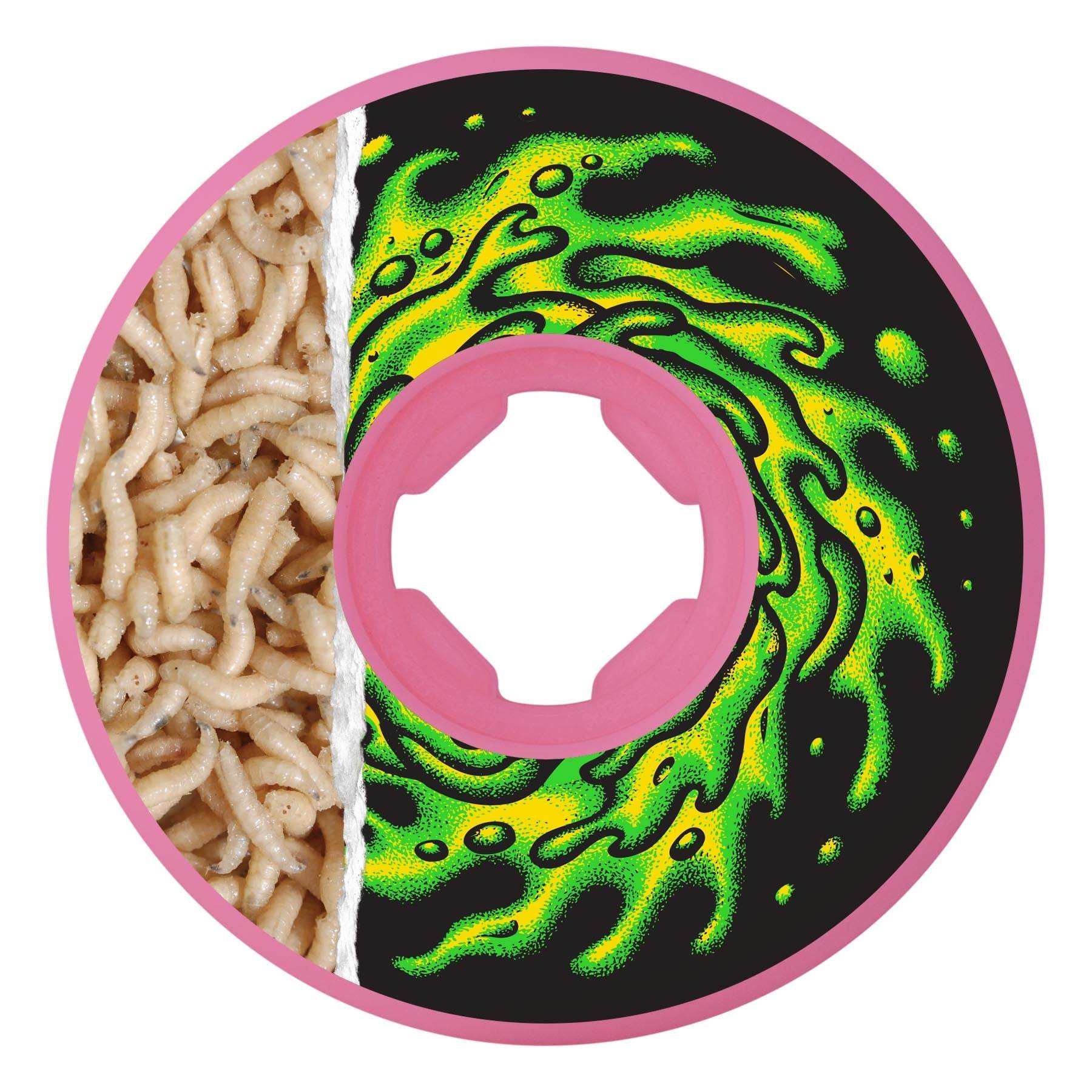 Slime Balls Tear Away Maggots Hardlines Pink 54mm 97a Skateboard Wheels - One Revolver Surfboards