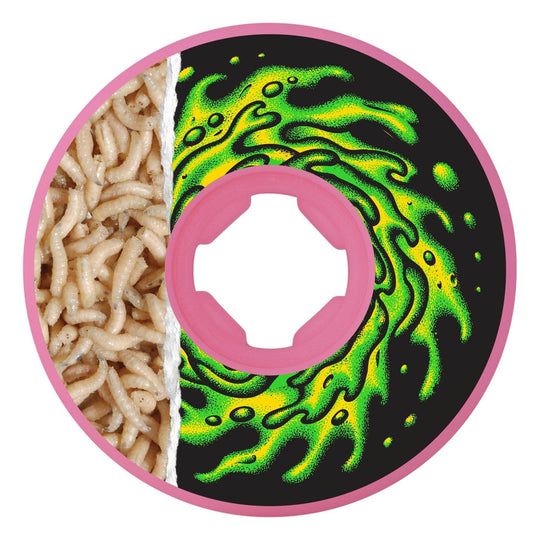 Slime Balls Tear Away Maggots Hardlines Pink 54mm 97a Skateboard Wheels - One Revolver Surfboards