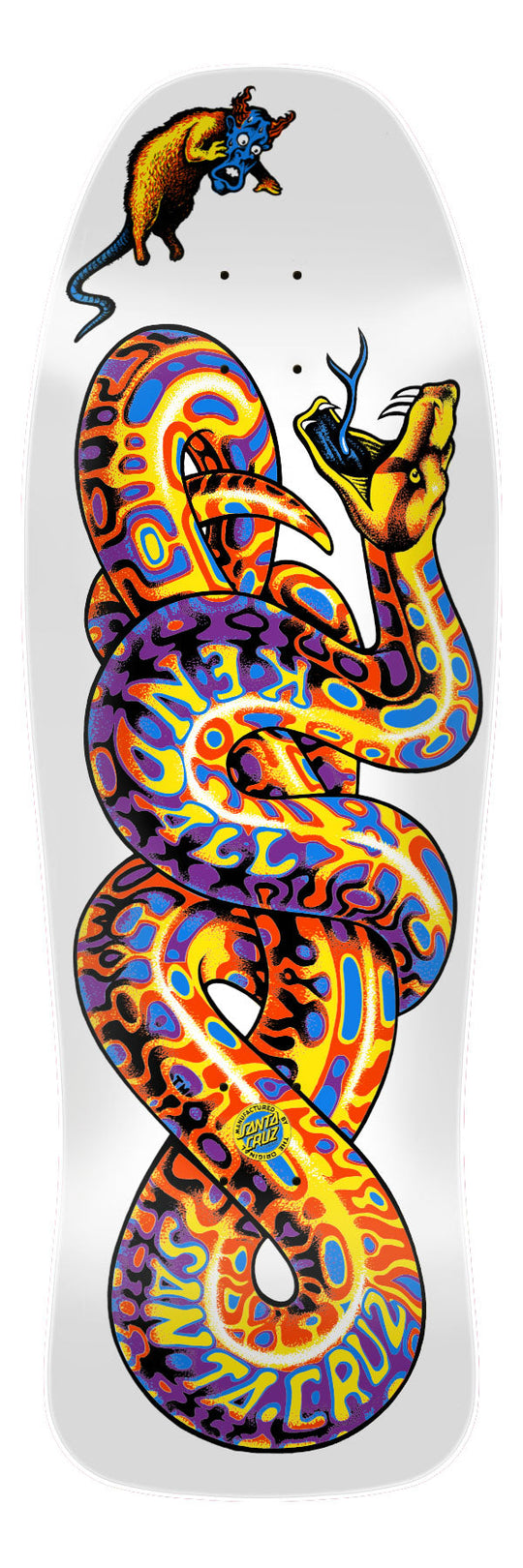 SANTA CRUZ KENDALL "SNAKE" WHITE 9.975" SKATEBOARD DECK