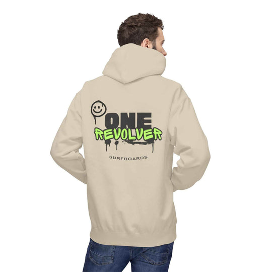 Smile Hoodie by One Revolver Surfboards – Unisex Midweight Fleece for Surf & Street - One Revolver Surfboards