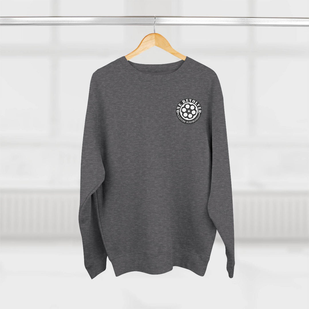 One Revolver Logo Crewneck Sweatshirt – Unisex Midweight Fleece - One Revolver Surfboards