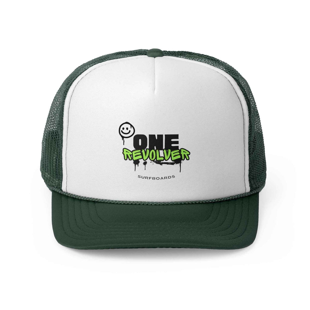 Graffiti Smile Trucker Cap – One Revolver Surf & Street Hat - One Revolver Surfboards