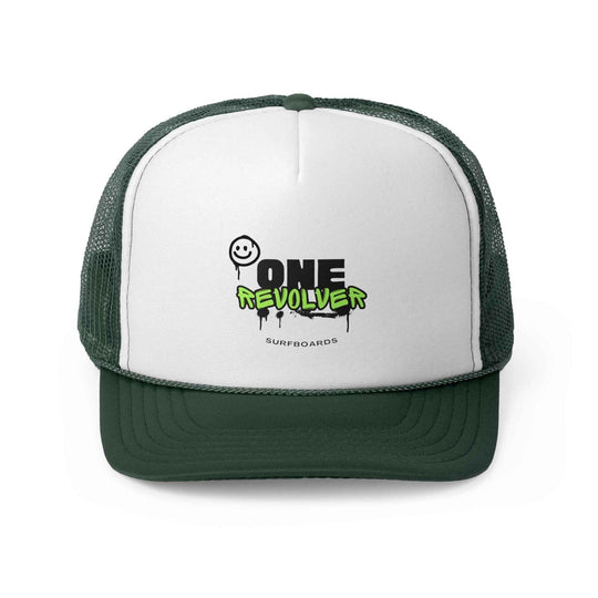 Graffiti Smile Trucker Cap – One Revolver Surf & Street Hat - One Revolver Surfboards