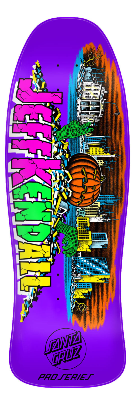 **Pre-Order** Santa Cruz Jeff Kendall Pumpkin Purple 10" Skateboard Deck