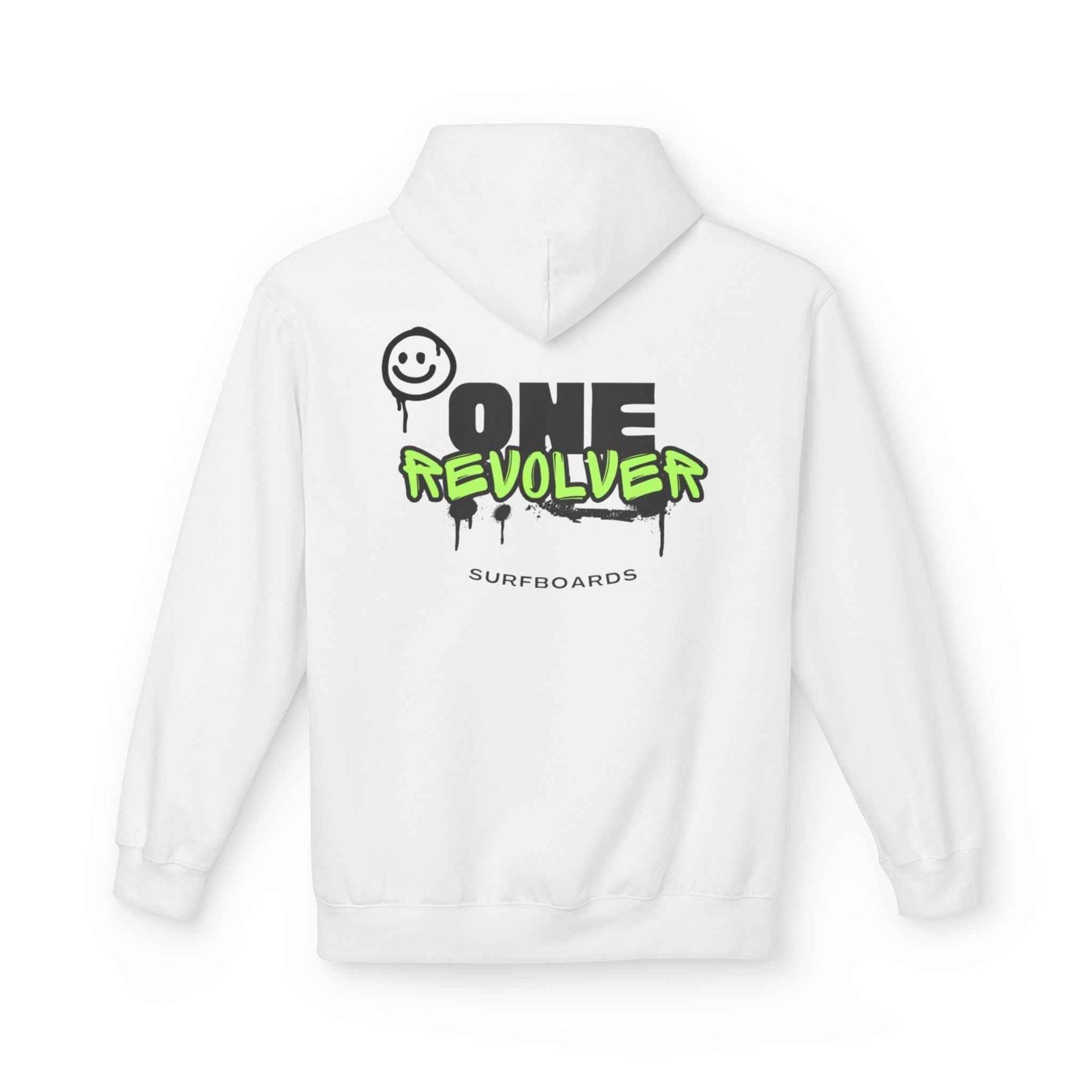 Smile Hoodie by One Revolver Surfboards – Unisex Midweight Fleece for Surf & Street - One Revolver Surfboards