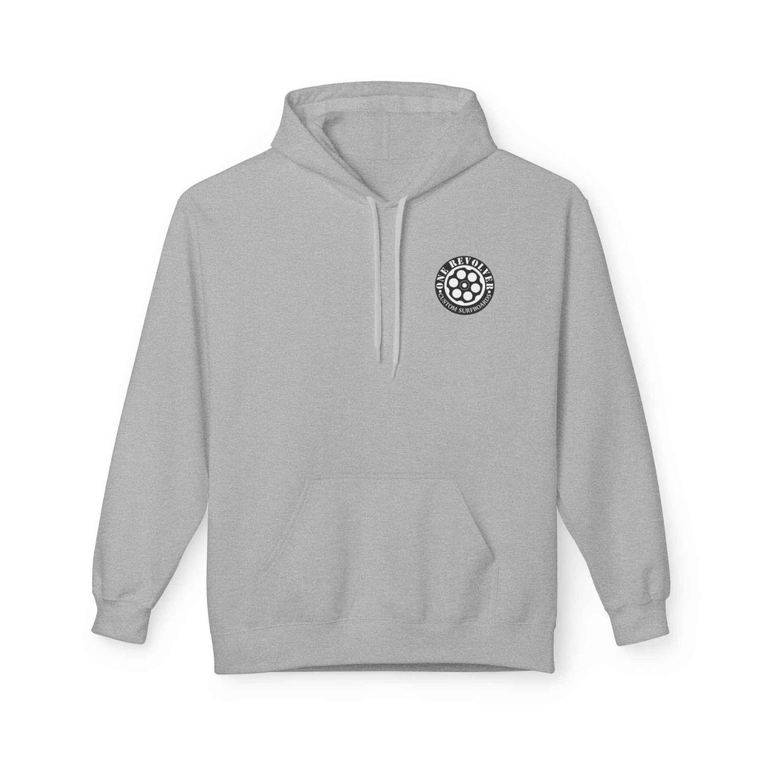 Smile Hoodie by One Revolver Surfboards – Unisex Midweight Fleece for Surf & Street - One Revolver Surfboards