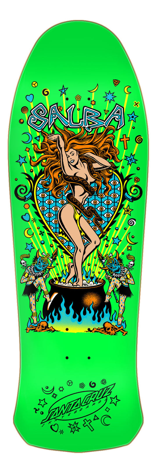 **Pre-Order** Santa Cruz Salba Witch Doctor Lime 10.4" Skateboard Deck