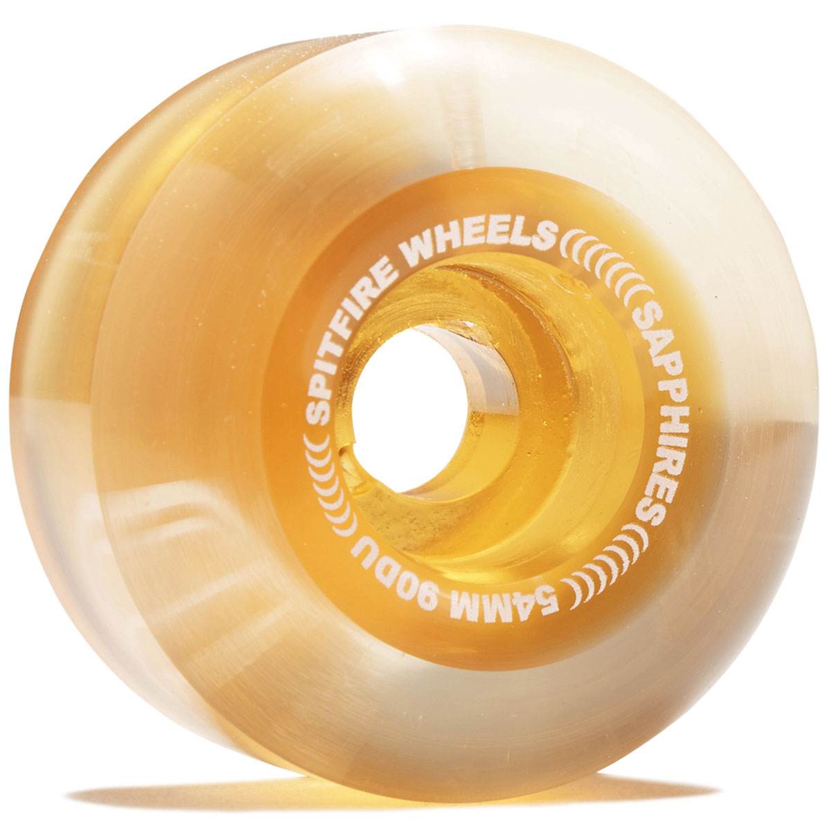 SPITFIRE SAPPHIRES CLEAR ORANGE 54MM 90A SKATEBOARD WHEELS - One Revolver Surfboards