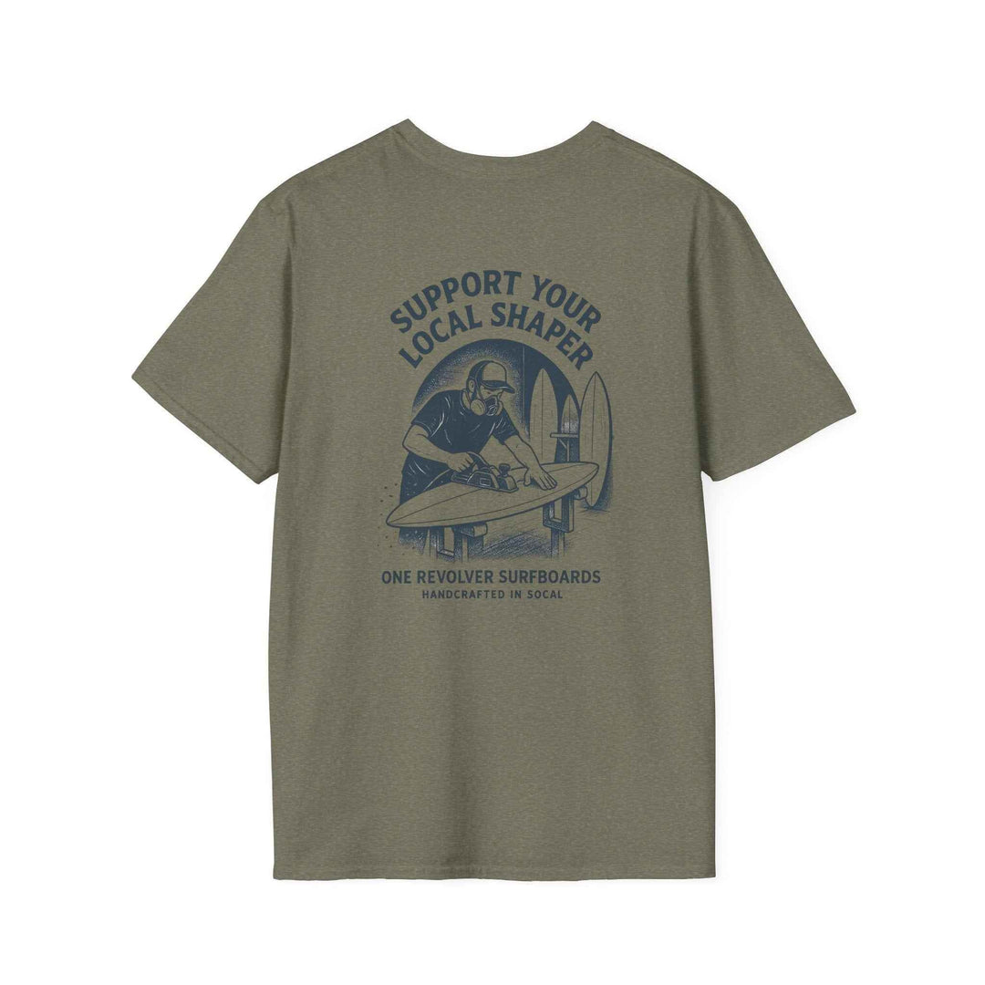 Support Your Local Shaper Tee – One Revolver Surf T-Shirt - One Revolver Surfboards