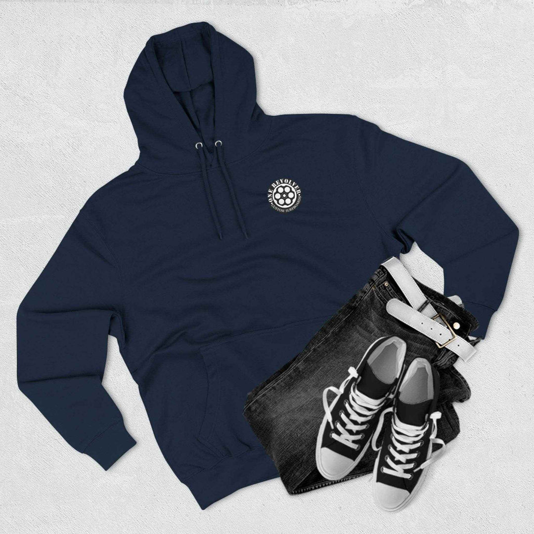 80's Surf Style Hoodie – One Revolver Fleece Pullover - One Revolver Surfboards