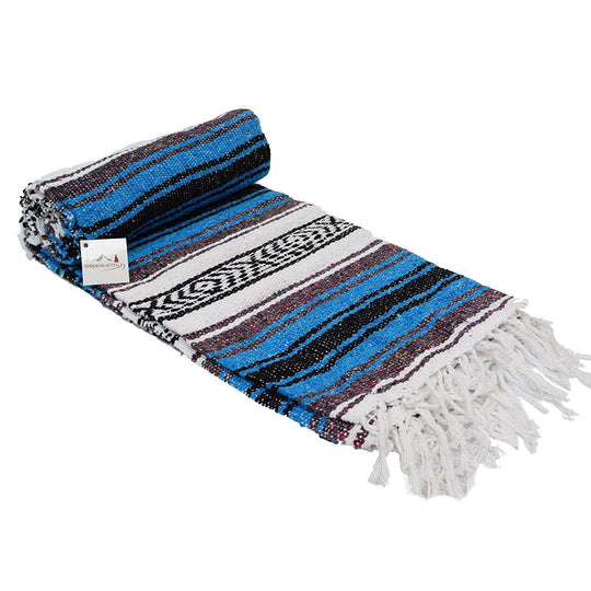 Bright Blue Mexican Falsa Blanket - One Revolver Surfboards
