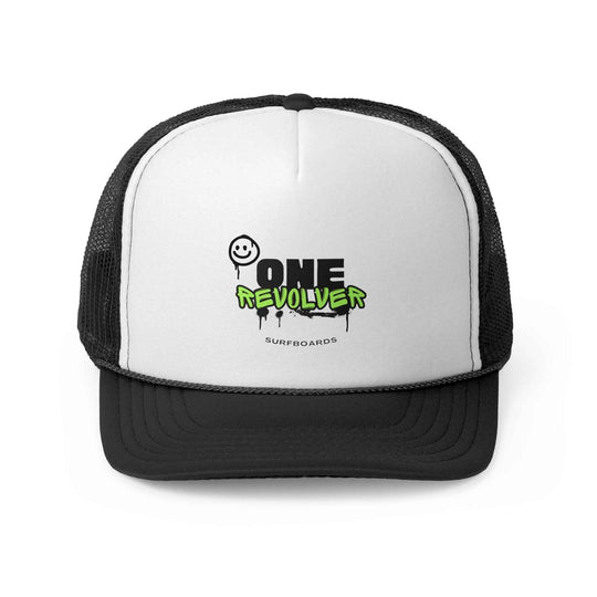 Graffiti Smile Trucker Cap – One Revolver Surf & Street Hat - One Revolver Surfboards