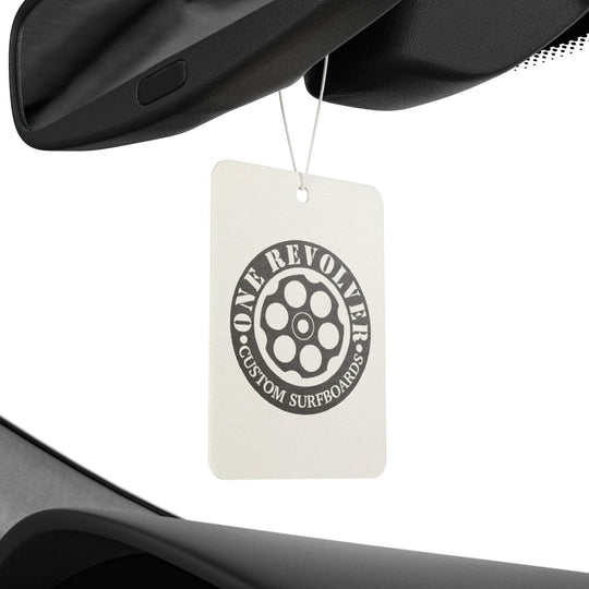 One Revolver Circle Logo Car Air Freshener – Scents That Ride With You - One Revolver Surfboards