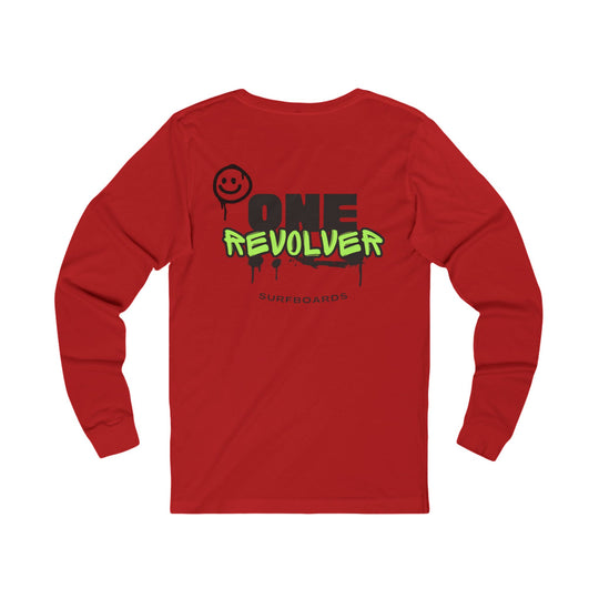 One Revolver Surfboards Graffiti Smile Long Sleeve Tee – Unisex Fit
