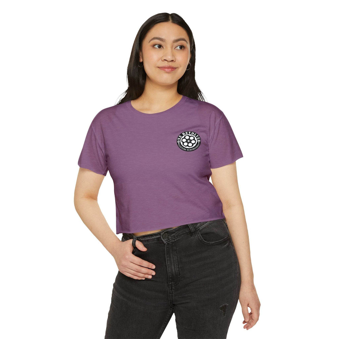 Tropical Dream Crop Tee – Women’s Surf-Inspired Crop Top - One Revolver Surfboards
