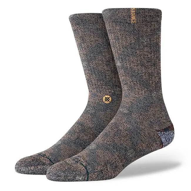 Stance Butter Blend Crew Socks - San Lucas - Dark Brown - One Revolver Surfboards