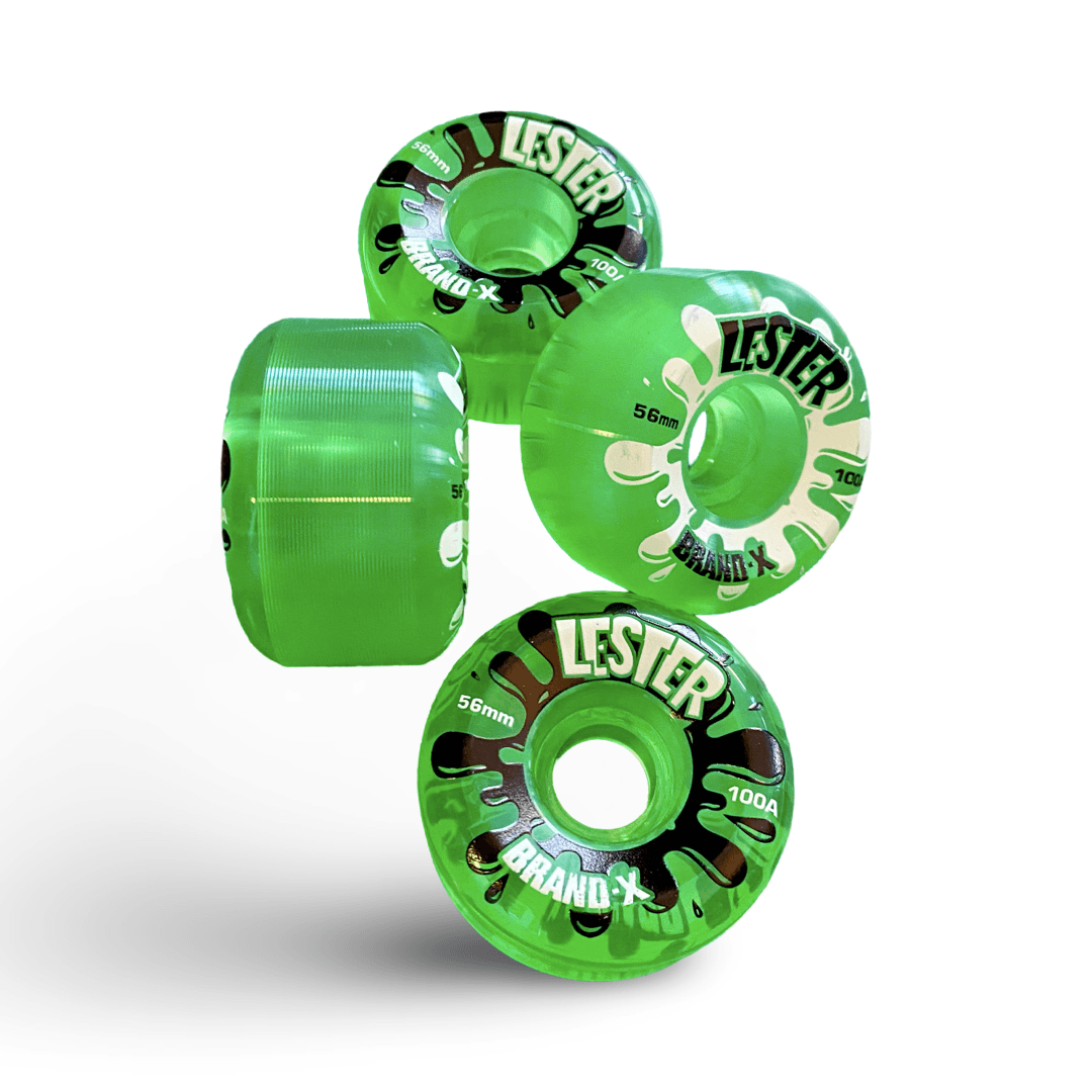Lester Kasai HARD TRANSLUCENT Wheels 56mm/100a - Skateboard Wheels - One Revolver Surfboards