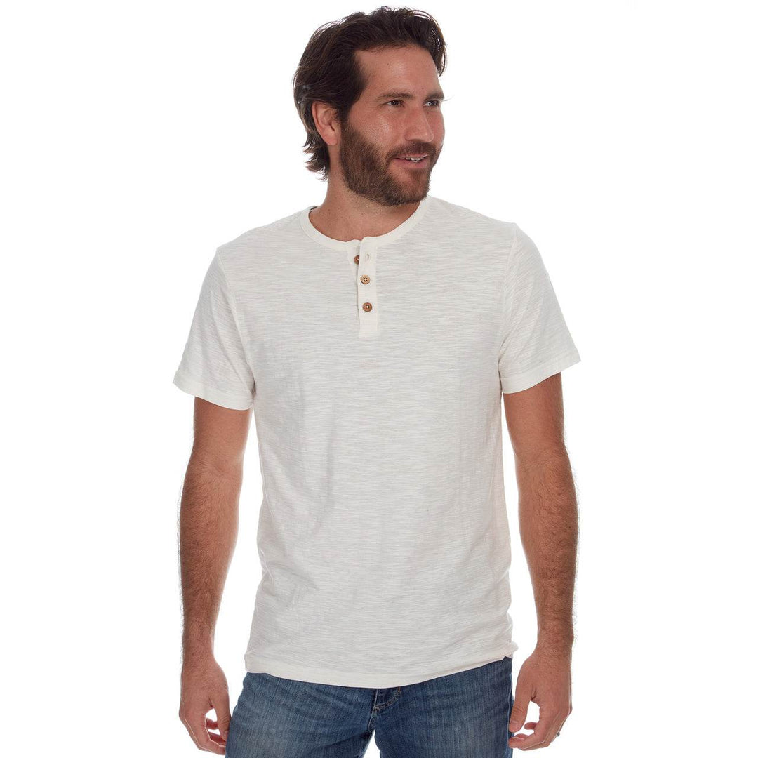 Noel Solid Slub Henley - One Revolver Surfboards