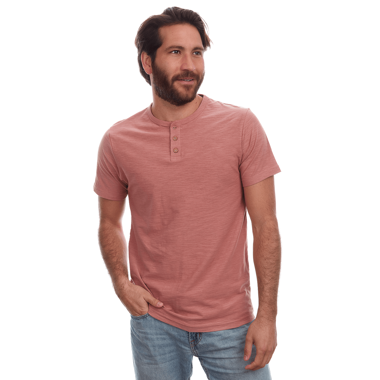 Noel Solid Slub Henley - One Revolver Surfboards