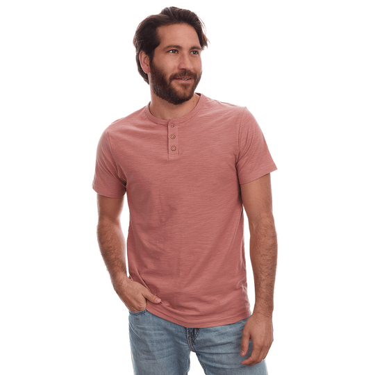 Noel Solid Slub Henley - Henley Tees - One Revolver Surfboards