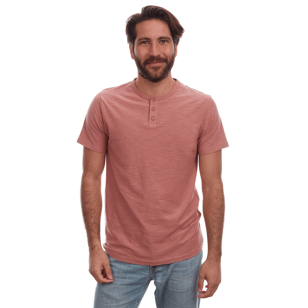 Noel Solid Slub Henley - One Revolver Surfboards