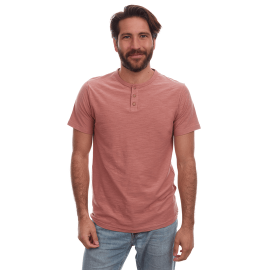 Noel Solid Slub Henley - One Revolver Surfboards