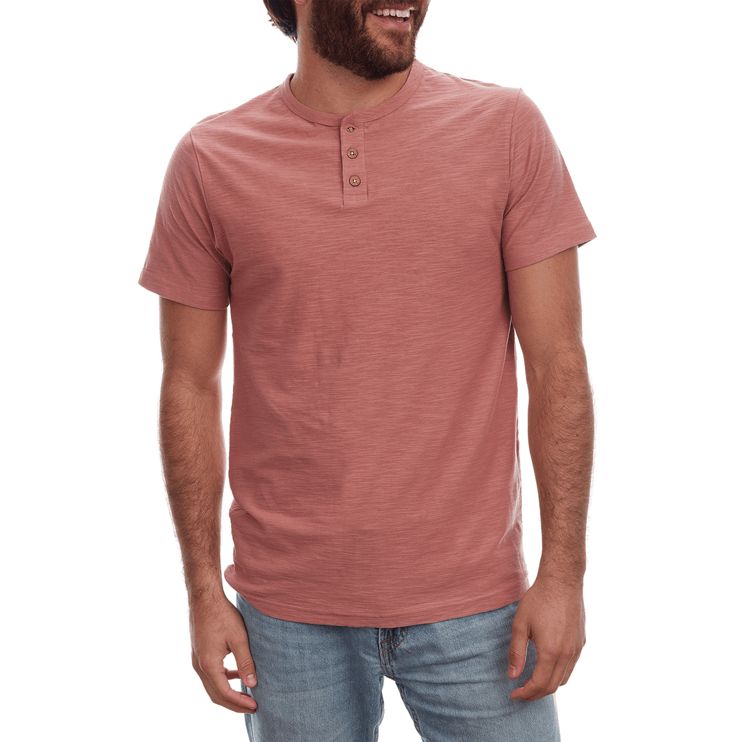 Noel Solid Slub Henley - One Revolver Surfboards