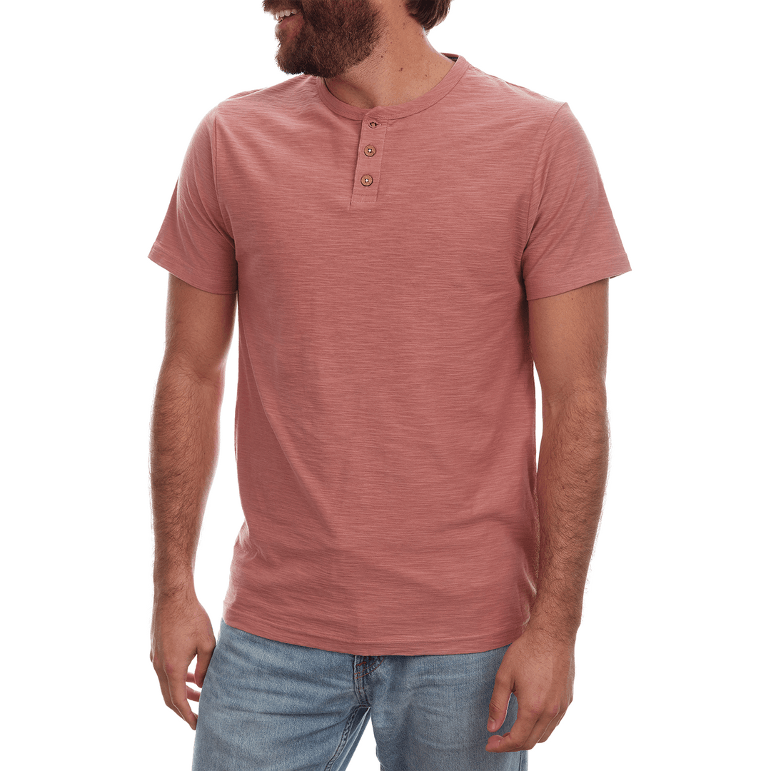 Noel Solid Slub Henley - One Revolver Surfboards