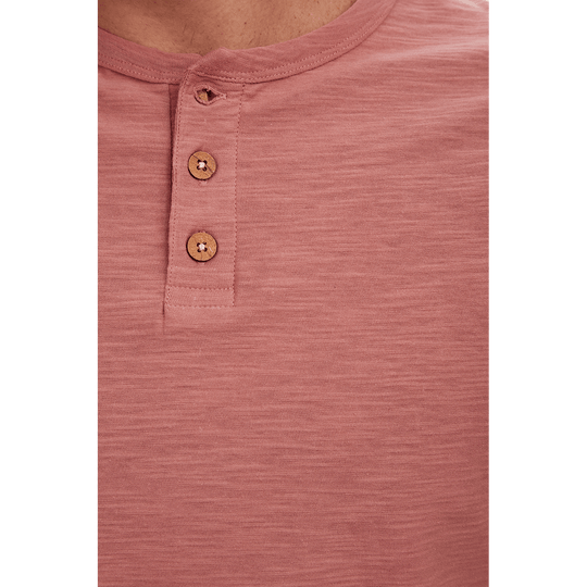 Noel Solid Slub Henley - One Revolver Surfboards