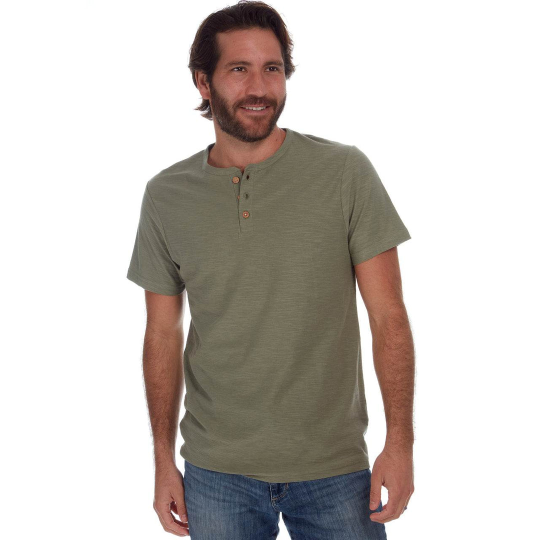Noel Solid Slub Henley - One Revolver Surfboards