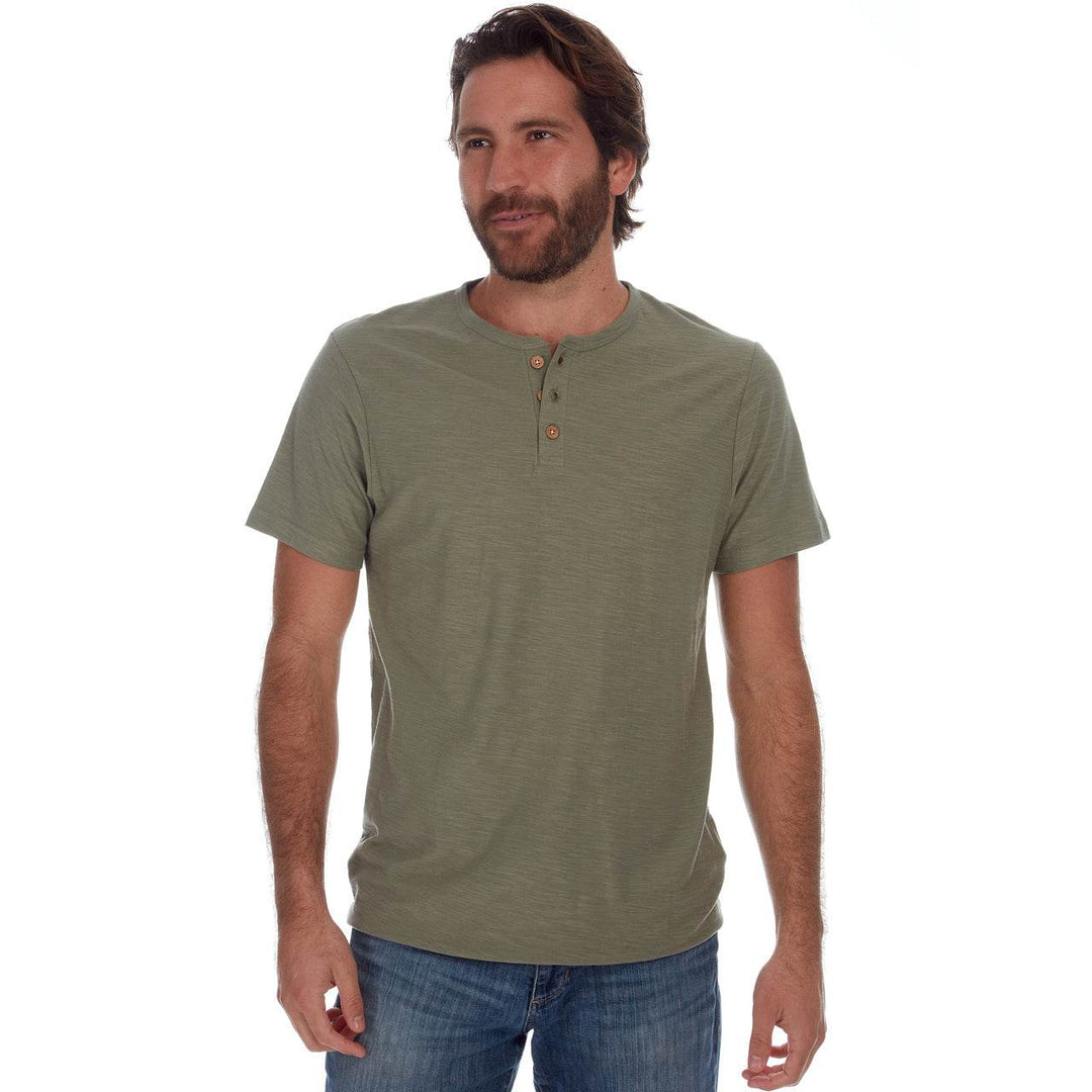 Noel Solid Slub Henley - Henley Tees - One Revolver Surfboards