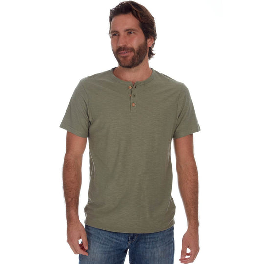 Noel Solid Slub Henley - Henley Tees - One Revolver Surfboards