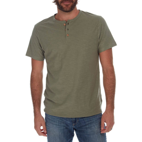 Noel Solid Slub Henley - Henley Tees - One Revolver Surfboards