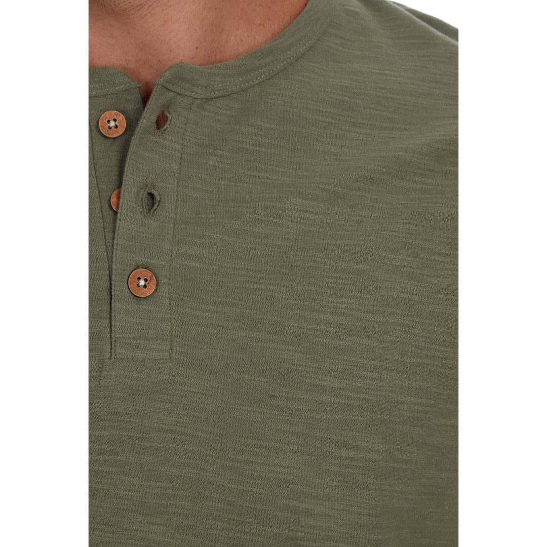 Noel Solid Slub Henley - Henley Tees - One Revolver Surfboards
